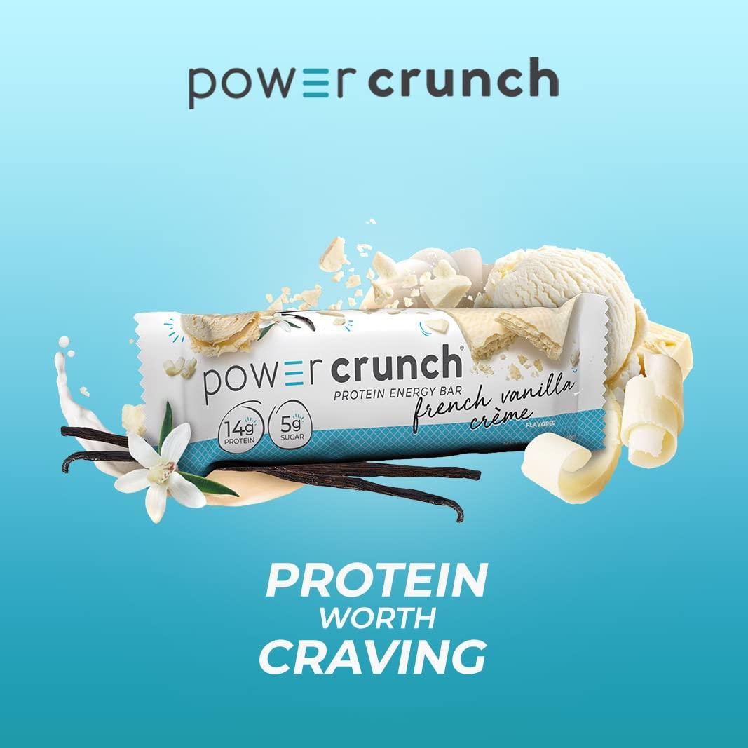 Barrita de Proteína Power Crunch Energy   Crema de Vainilla
