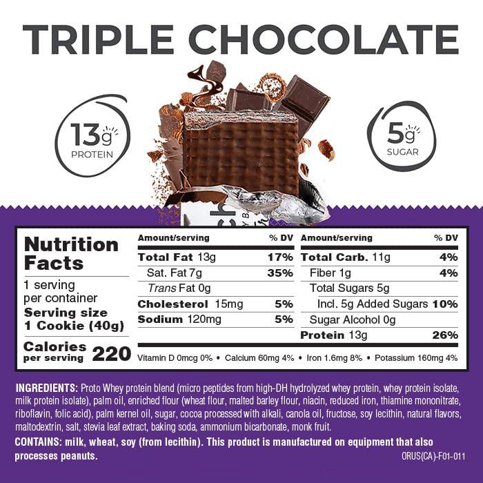 Barrita de Proteína Power Crunch Energy   Triple Chocolate