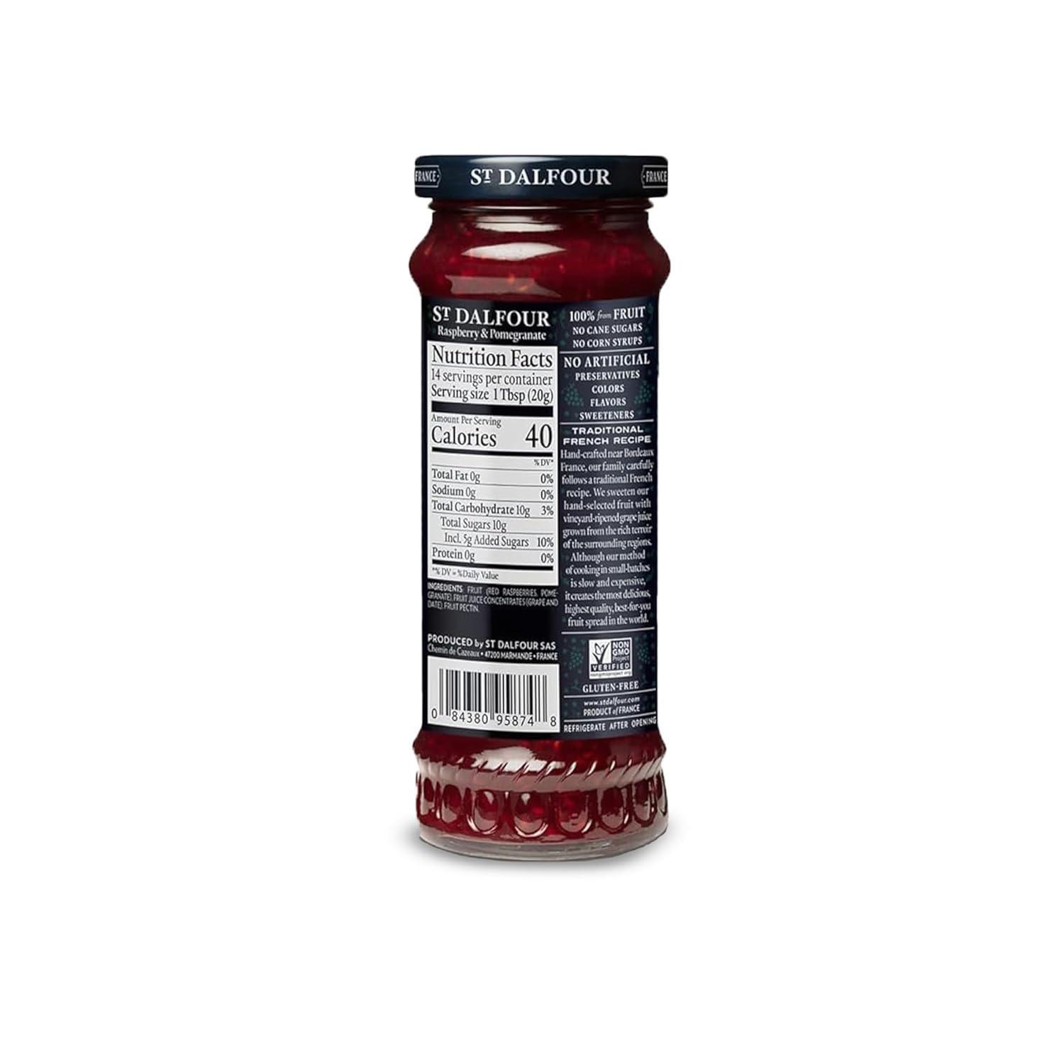 Mermelada St. Dalfour Frambuesa y Granada 284 g