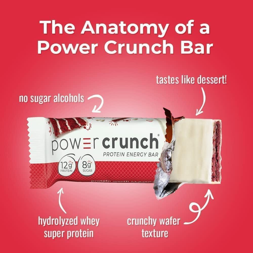 Barrita de Proteina Power Crunch Energy   Red velvet