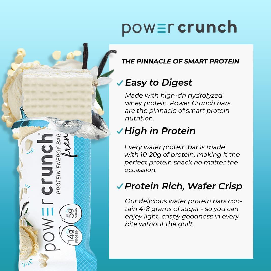 Barrita de Proteína Power Crunch Energy   Crema de Vainilla