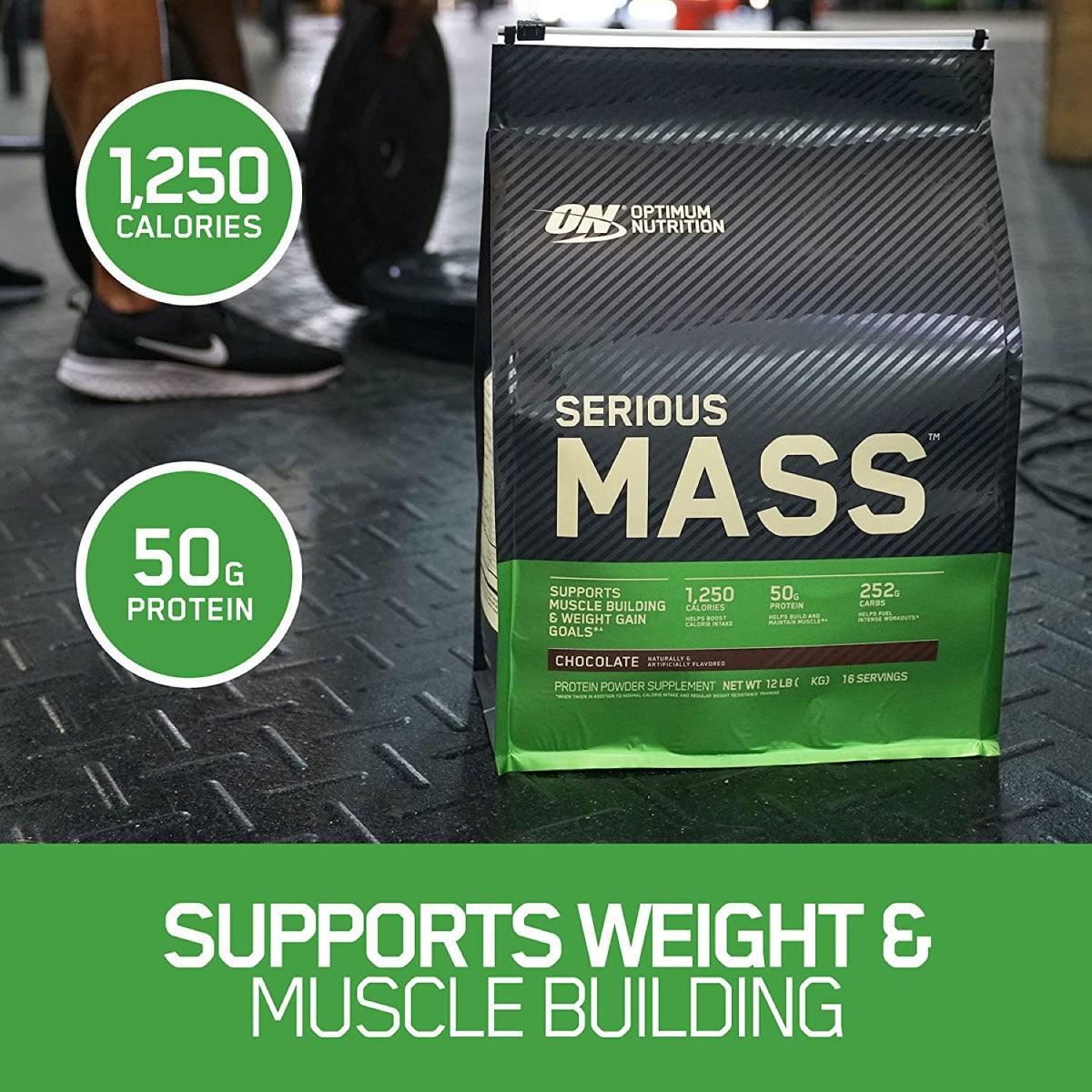 Optimum Nutrition Serious Mass   12 Lb   Chocolate