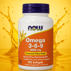 NOW OMEGA 3 6 9 1000 MG 100 SOFTGELS