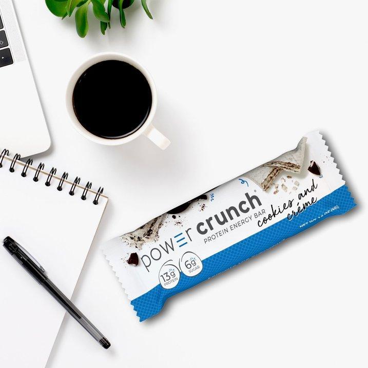 Barrita de Proteína Power Crunch Energy   Cookies and Cream