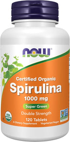 NOW SPIRULINA 1000 mg ORG 120 tabs