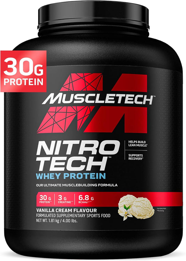 Proteina MuscleTech Nitro-Tech - 4 lb - Vainilla Cream