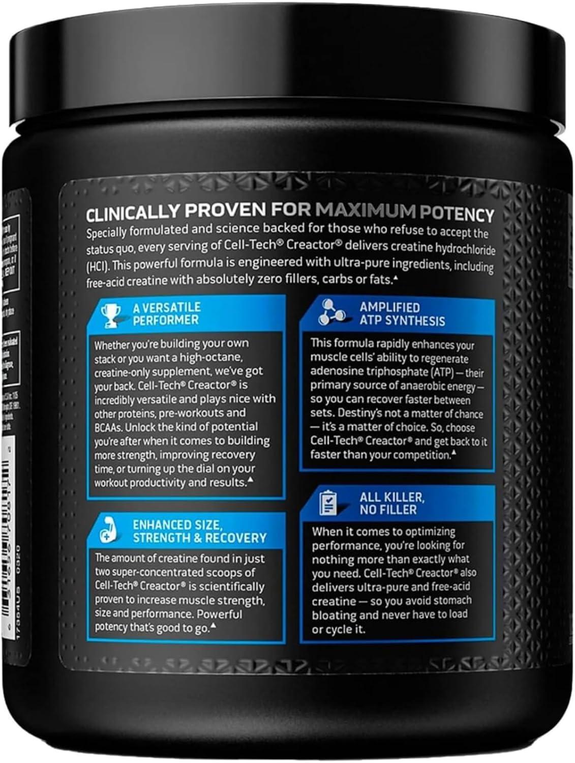 Creatina MuscleTech Cell Tech Creactor 240 g 120 Serv   Fruit Punch
