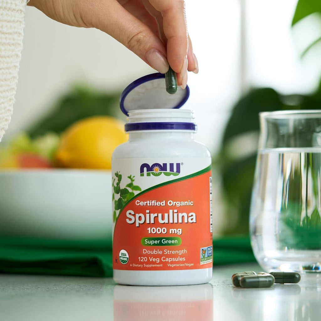 NOW SPIRULINA 1000 mg ORG 120 tabs