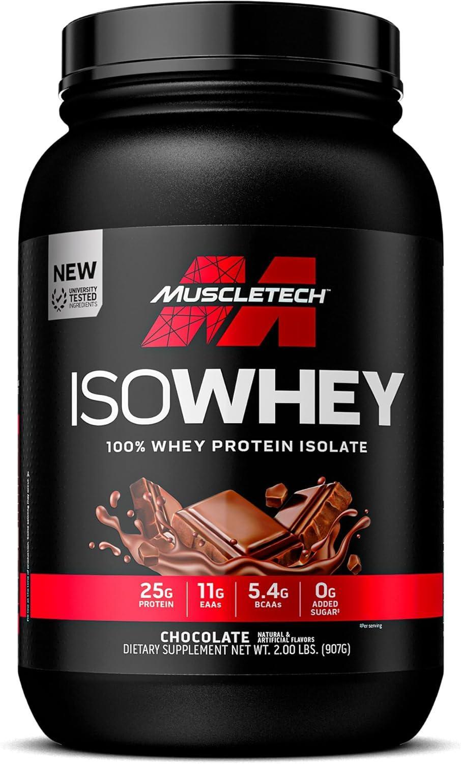 Proteina MuscleTech IsoWhey   2 lb   Chocolate