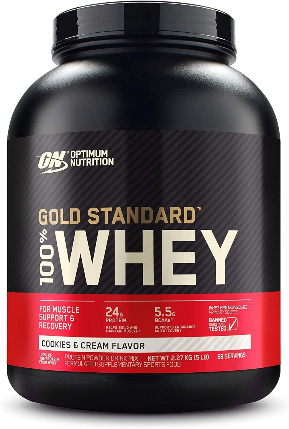 Proteína Optimum Nutrition 100% Whey Gold Standard 5 lb  Cookies and Cream