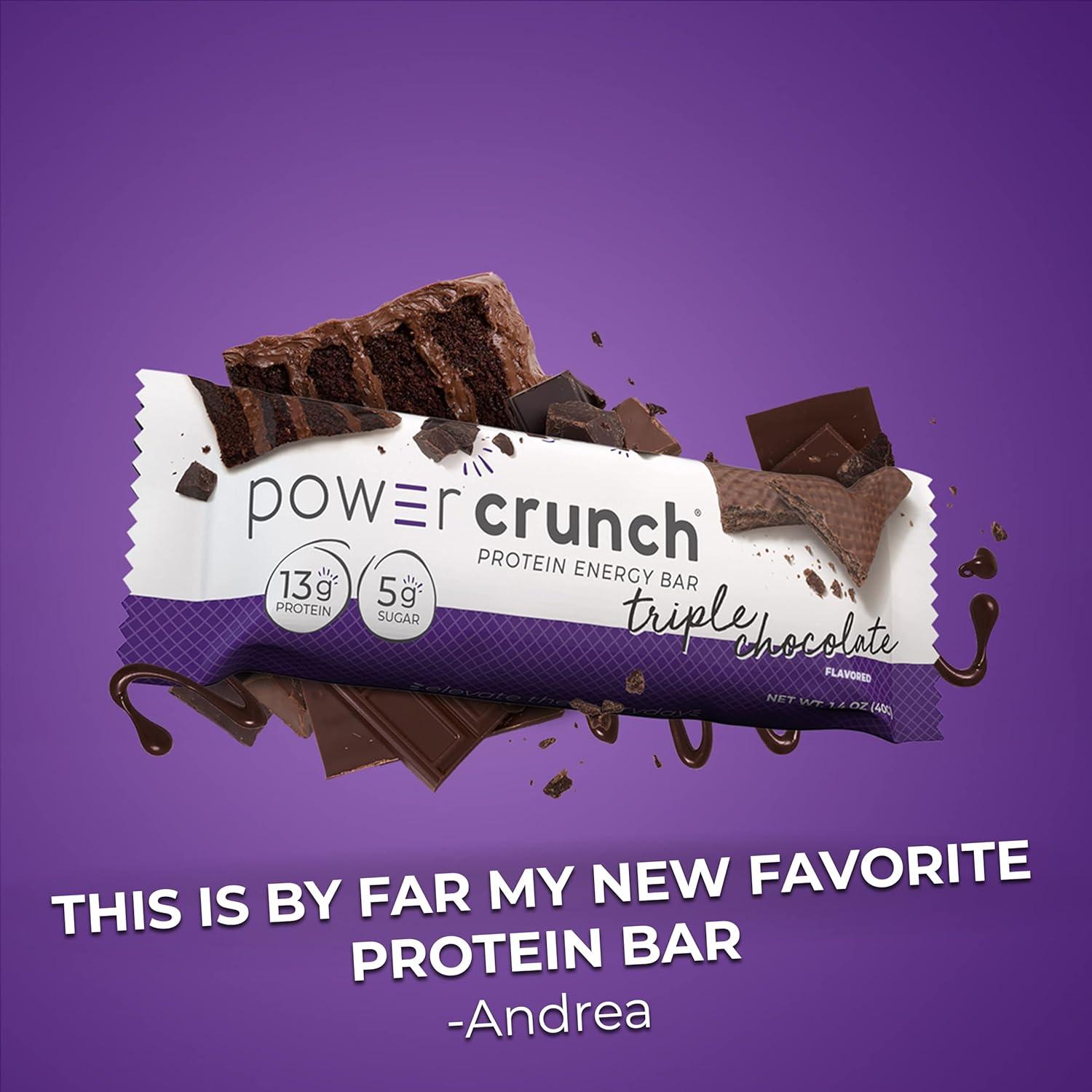 Barrita de Proteína Power Crunch Energy   Triple Chocolate
