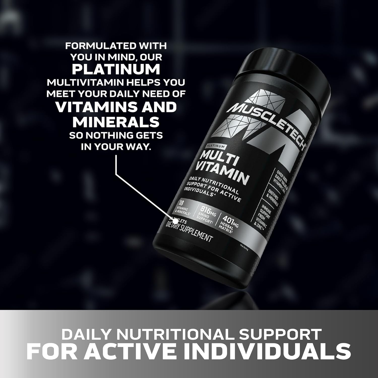 MuscleTech Platinum Multi-Vitamínico - 90 Caps