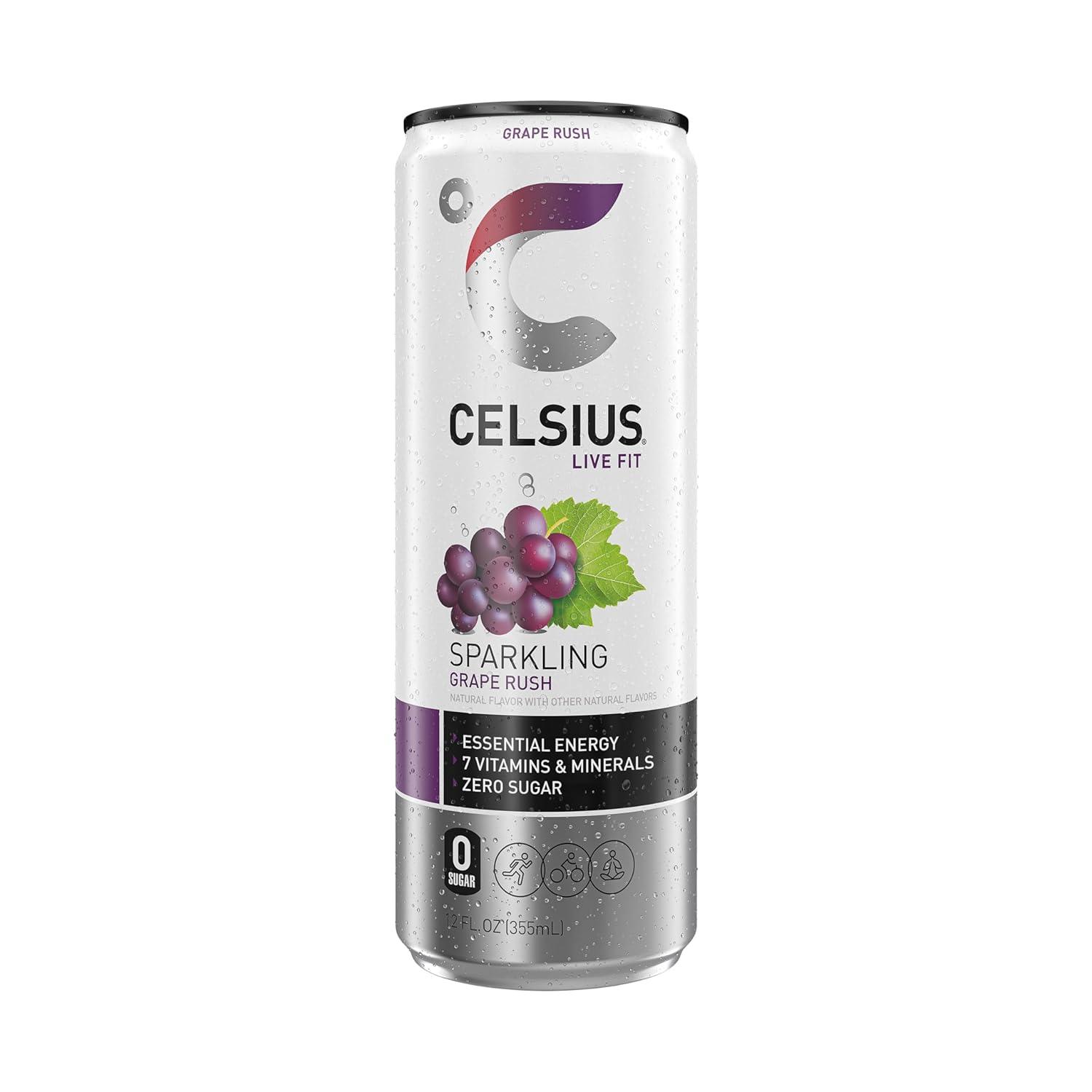 BEBIDA CELSIUS LIVE FIT SPARKLING Grape Rush 355ML