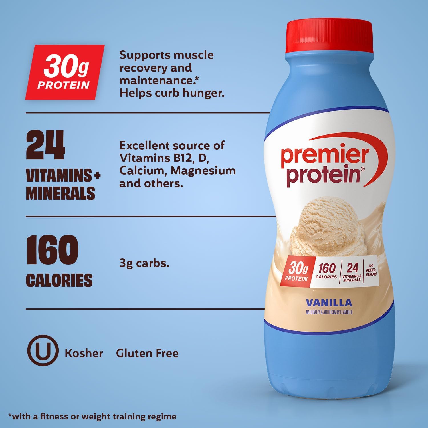 Premier Protein Shake Proteina preparada-  Vainilla