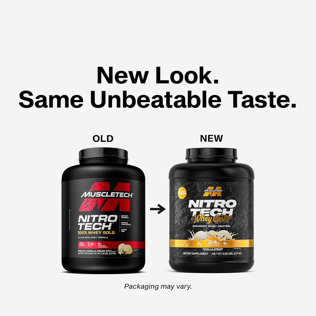 Proteina MuscleTech Nitro Tech 100% Whey Gold 5lb French Vainilla Cream
