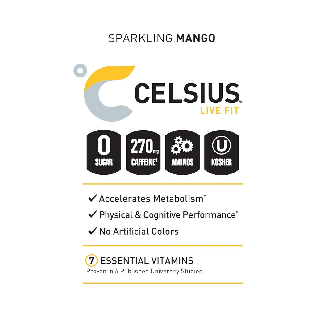 BEBIDA CELSIUS ESSENTIALS MANGO TANGO