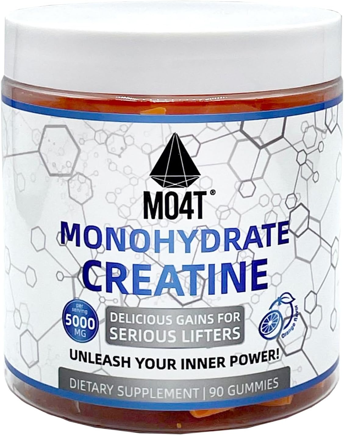 CREATINA MO4T Monohidratada 90 Gomitas Naranja