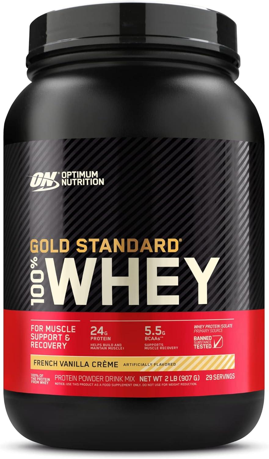 Proteína Optimum Nutrition 100% Whey Gold Standard   2lb   French Vainilla Cream