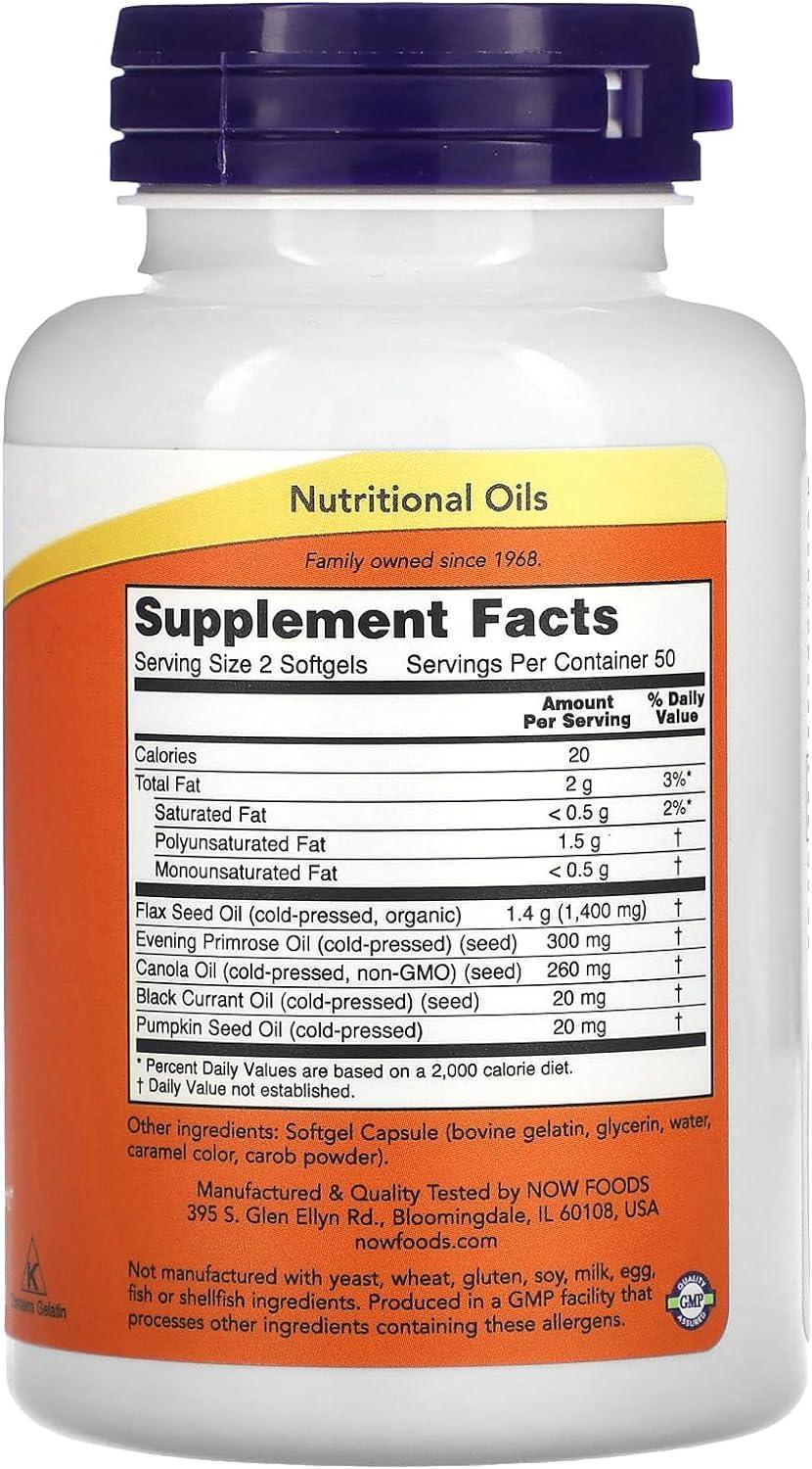 NOW OMEGA 3 6 9 1000 MG 100 SOFTGELS