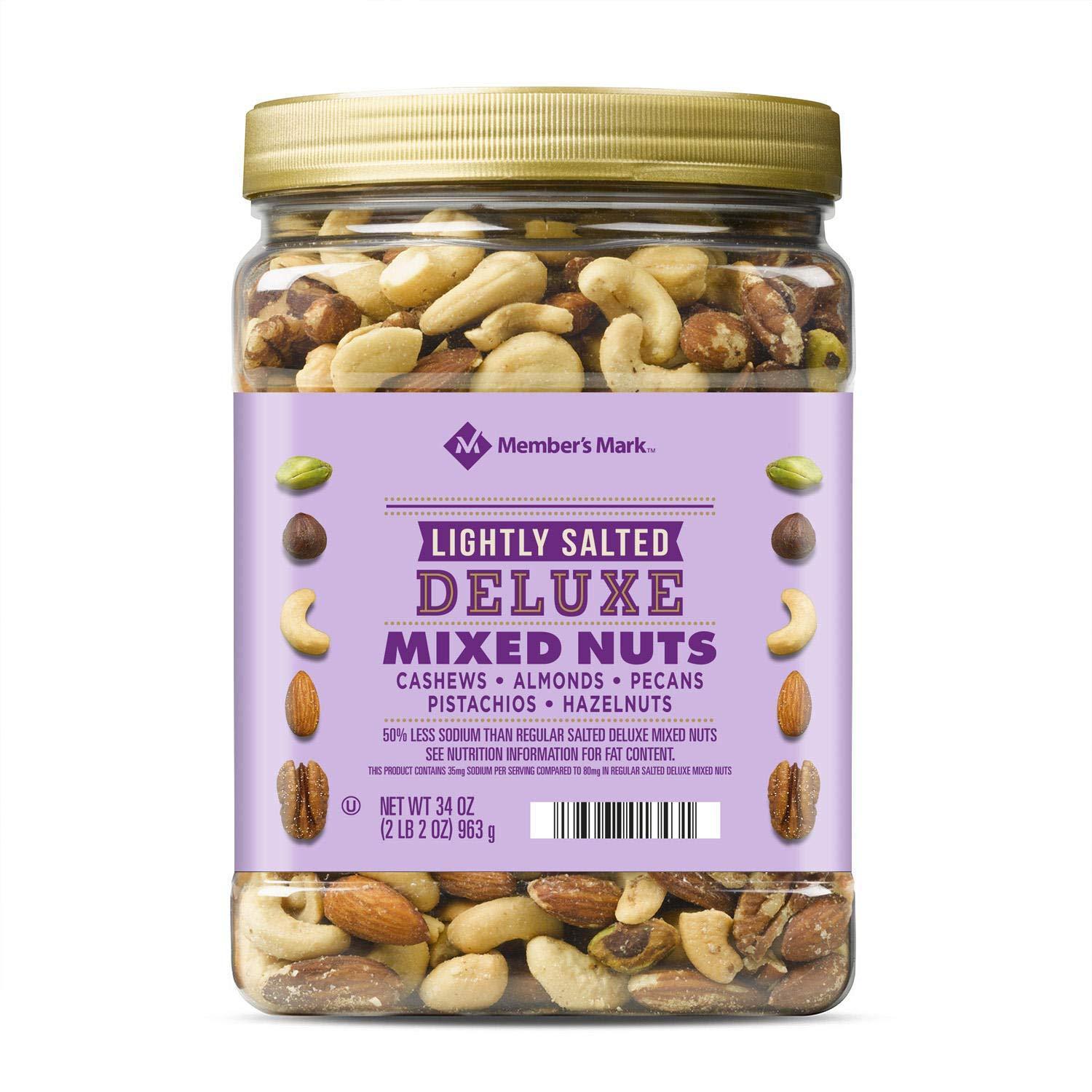 Frutos Secos Mixtas Members Mark Deluxe Lightly Salted 963 g