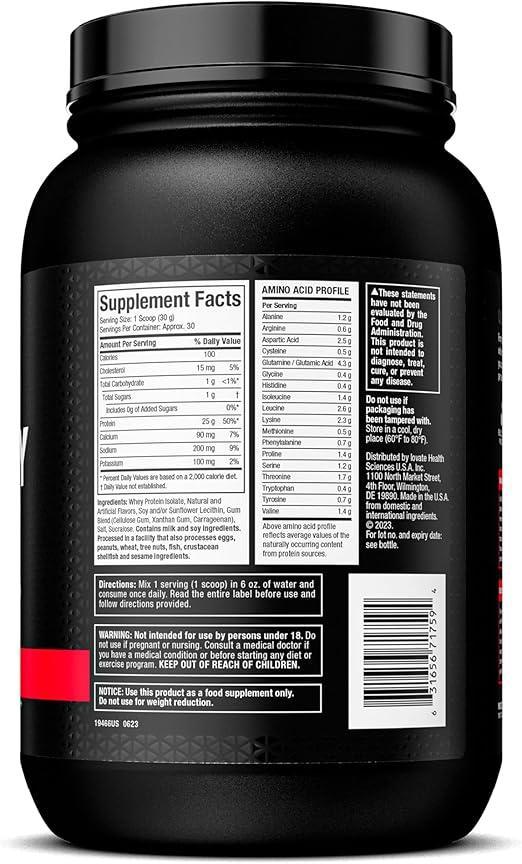 Proteina MuscleTech IsoWhey   2 lb   Chocolate