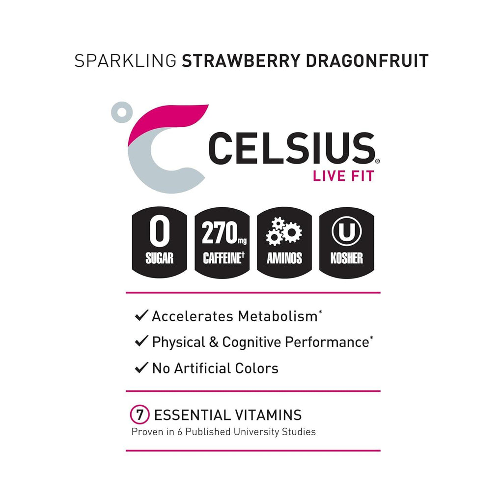 BEBIDA CELSIUS ESSENTIALS DRAGONBERRY