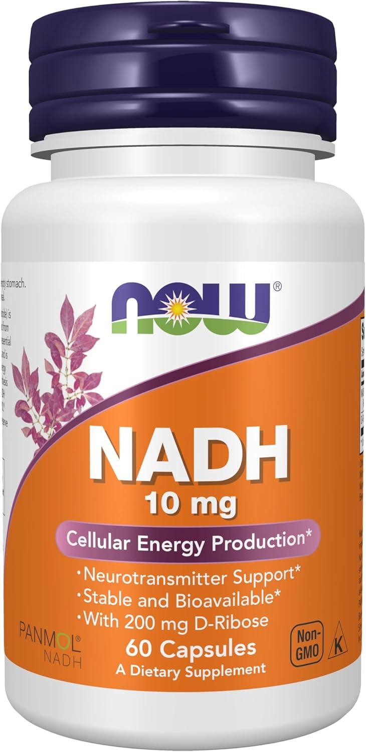 NOW NADH 10 mg Cellular Energy Production - 60 Softgels