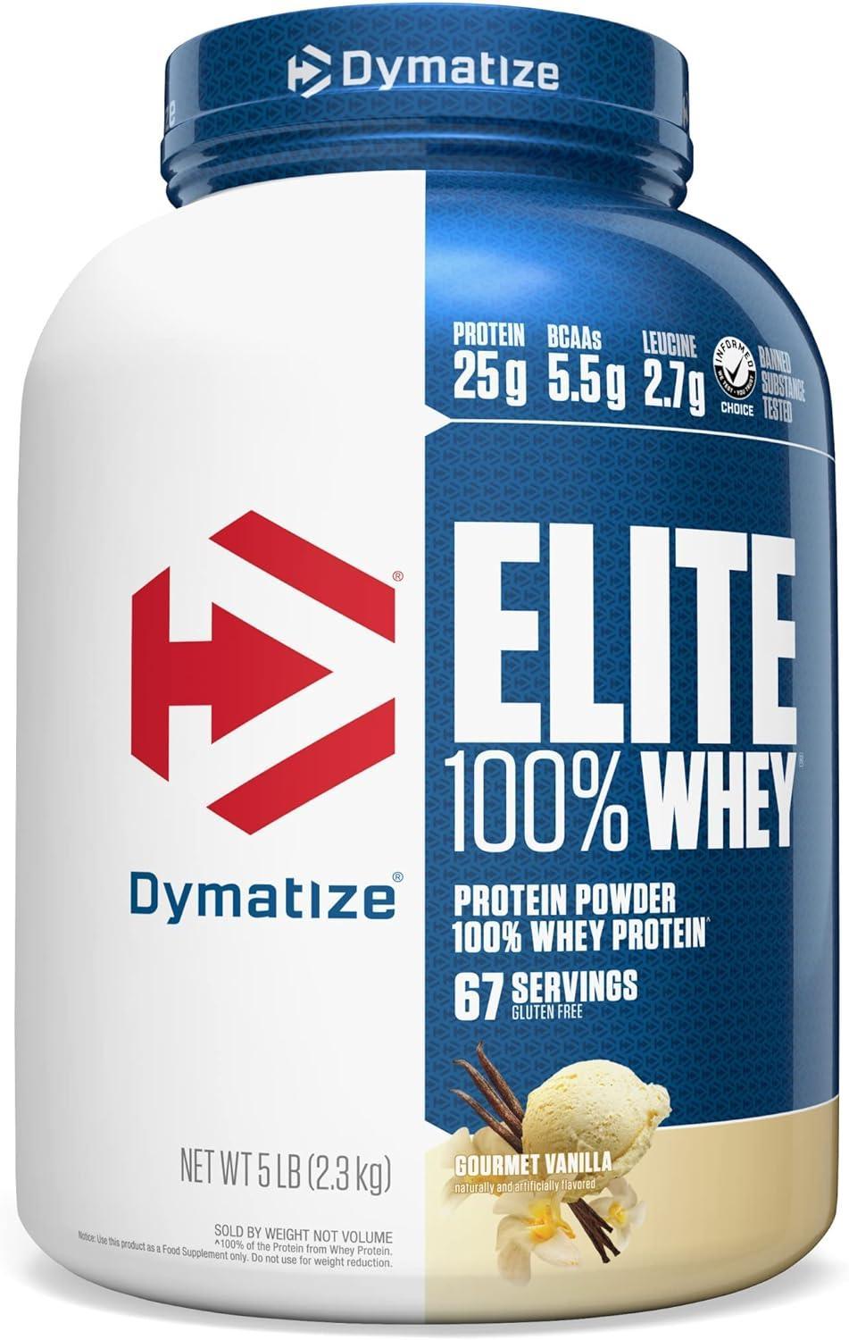 Proteína Dymatize Elite 100% Whey Protein 5 lb   Gourmet Vainilla