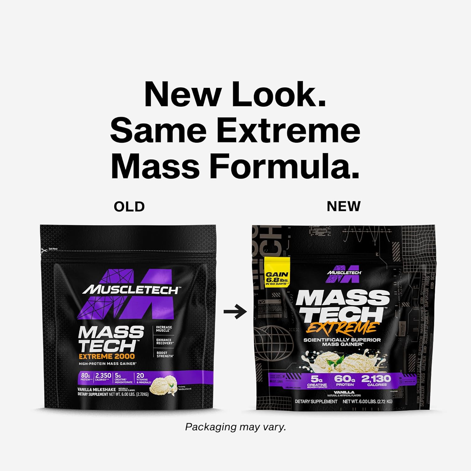 MuscleTech Mass Gainer  Tech Extreme 2000 6 lb   Vainilla Milshake