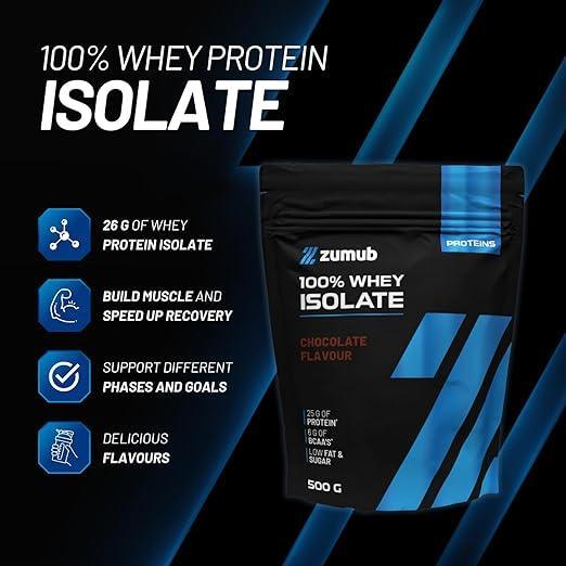 Zumub Proteína 100% Whey Aislada 500 g   Chocolate