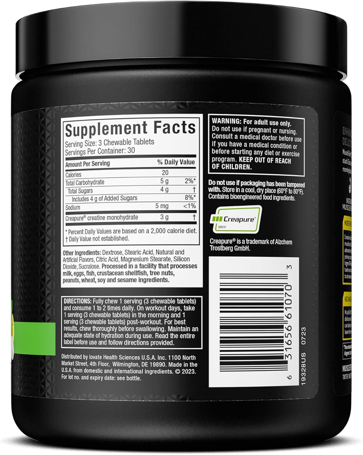 Creatina MuscleTech Chews Citrus Burst   90 Comp Masticables