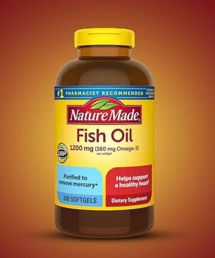 Fish OIL Nature Made Softgels 300 cp x 1200 mg