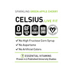 BEBIDA CELSIUS LIVE FIT SPARKLING Green Apple Cherry 355ML