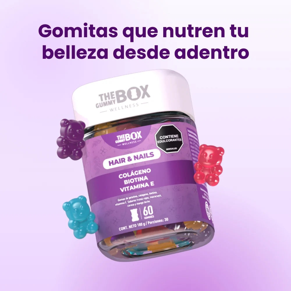 The Gummy Box Beauty Vit - Colageno y biotina en gomitas