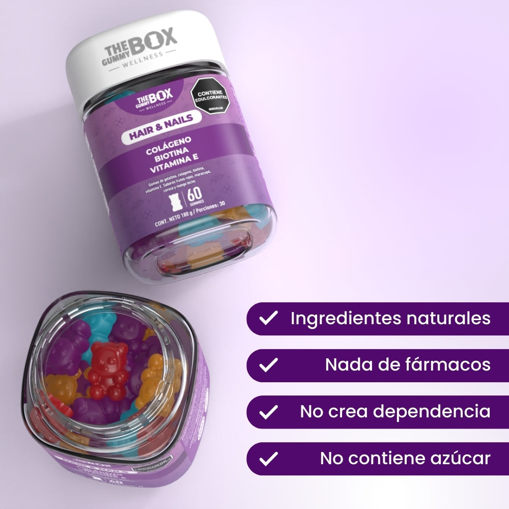 The Gummy Box Beauty Vit - Colageno y biotina en gomitas