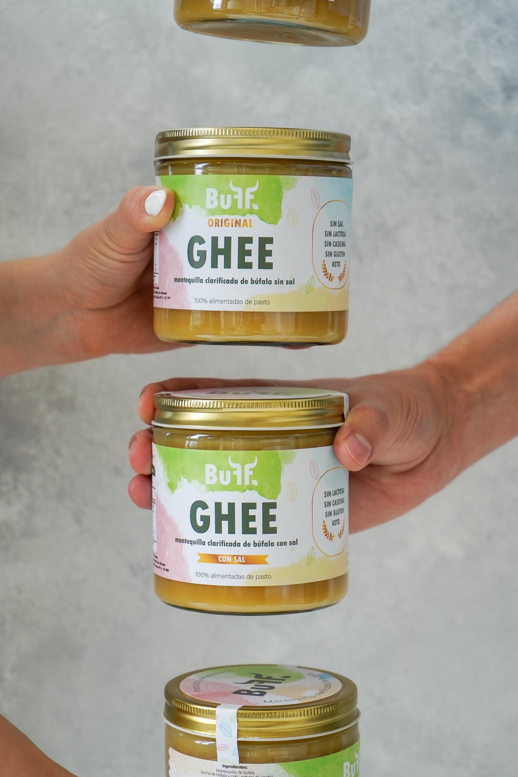 BUFF Mantequilla GHEE Clarificada de Bufala   Sal Rosada Himalaya 170 g