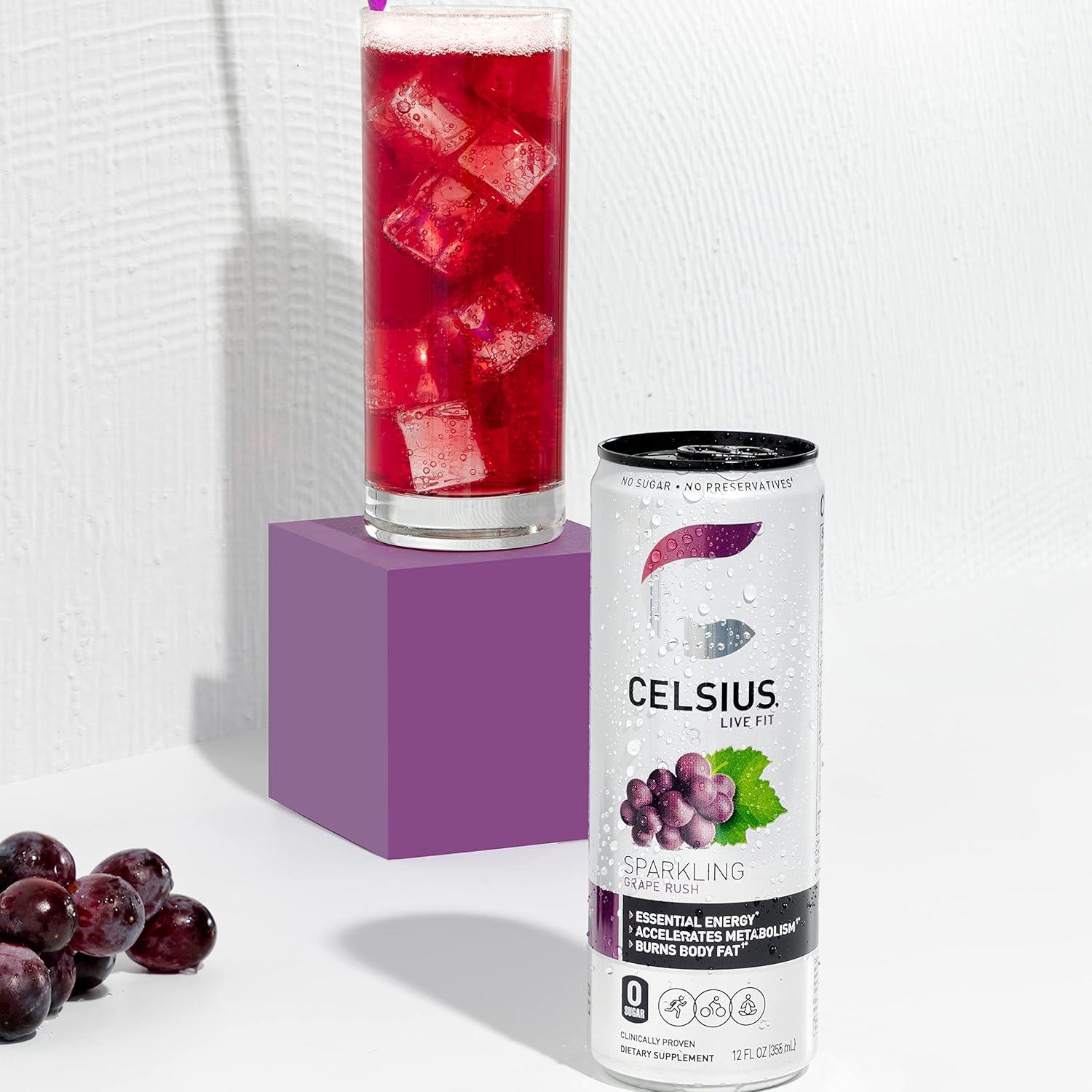 BEBIDA CELSIUS LIVE FIT SPARKLING Grape Rush 355ML