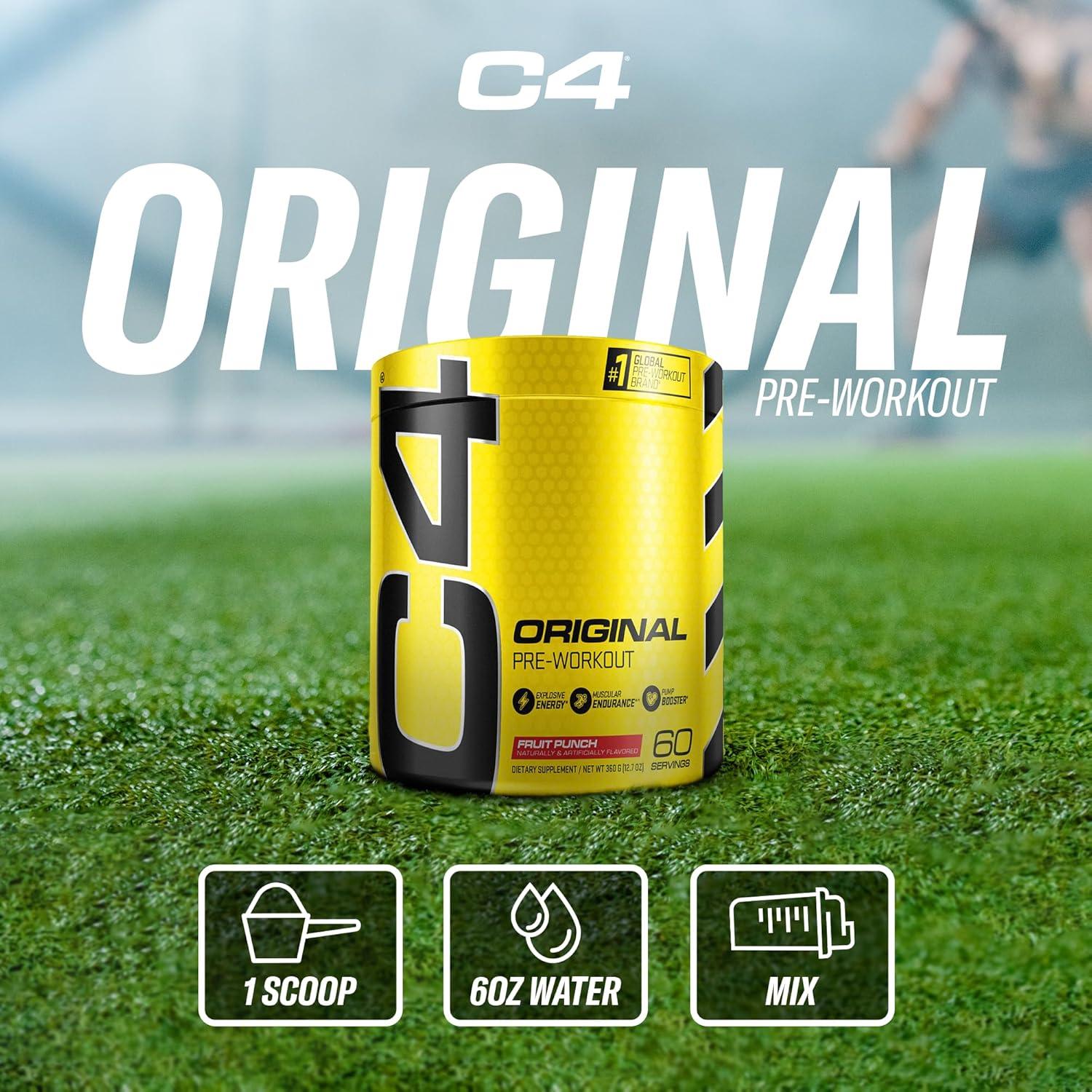 Pre Workout C4 Original   Fruit Punch   30 servicios