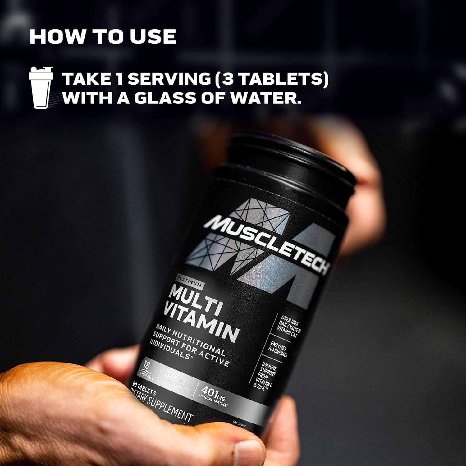 MuscleTech Platinum Multi-Vitamínico - 90 Caps