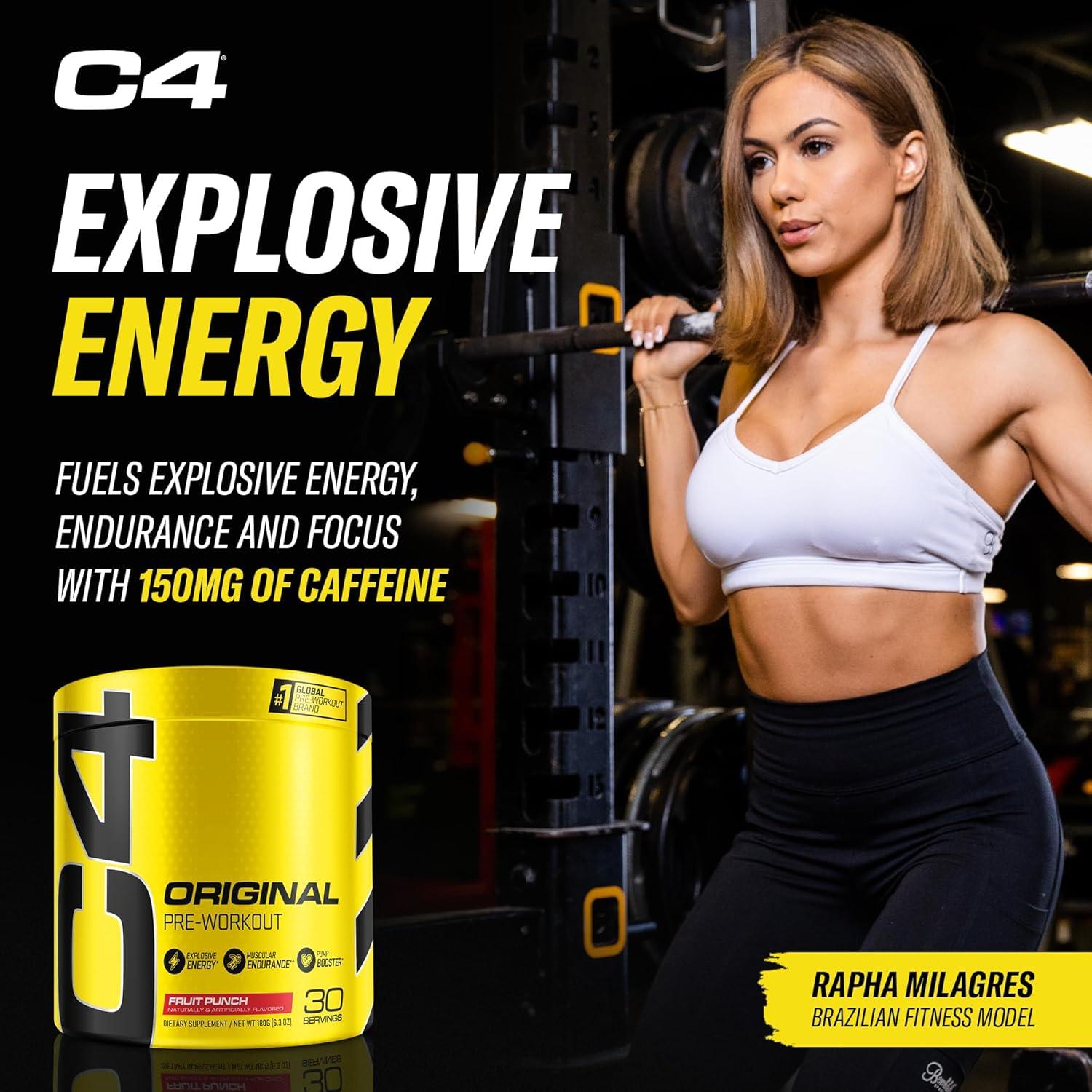 Pre Workout C4 Original   Fruit Punch   30 servicios