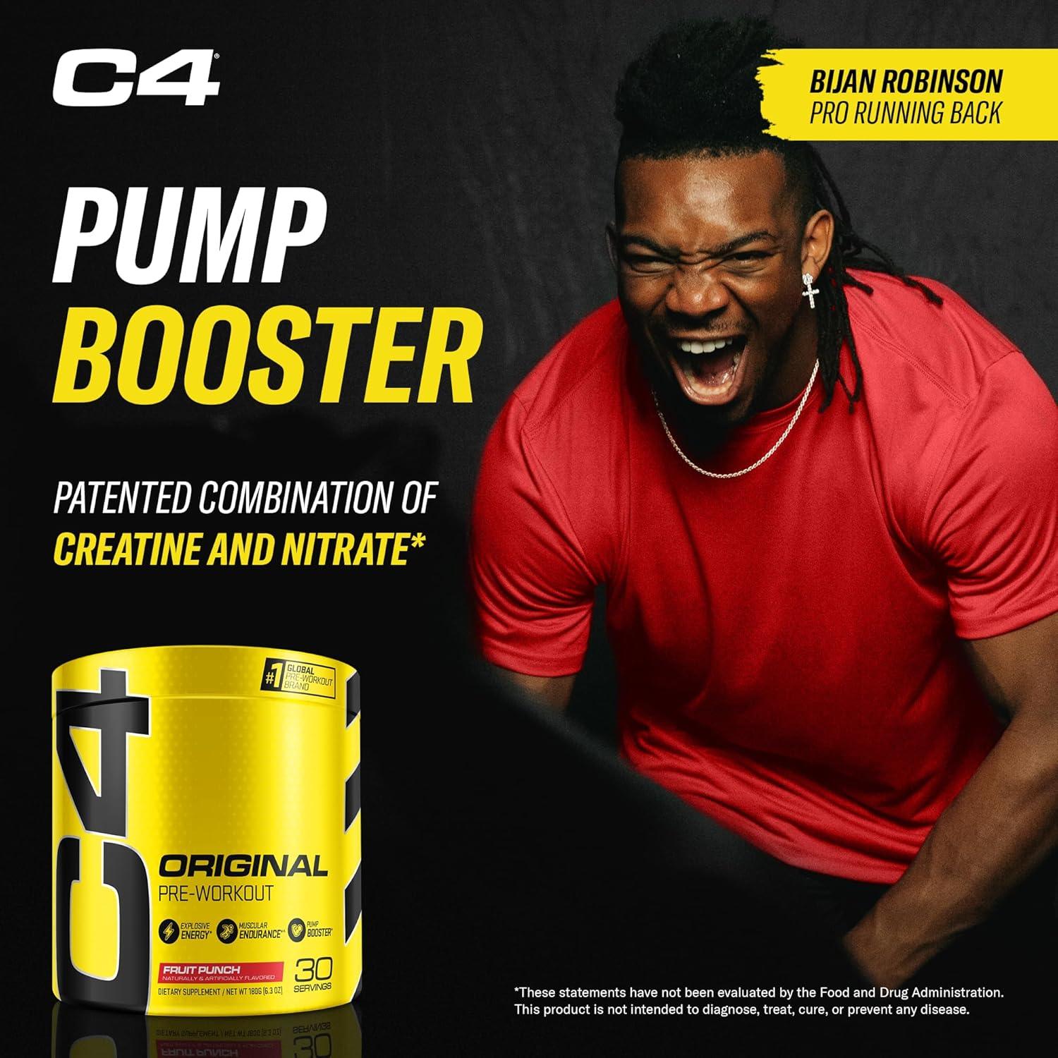 Pre Workout C4 Original   Fruit Punch   30 servicios