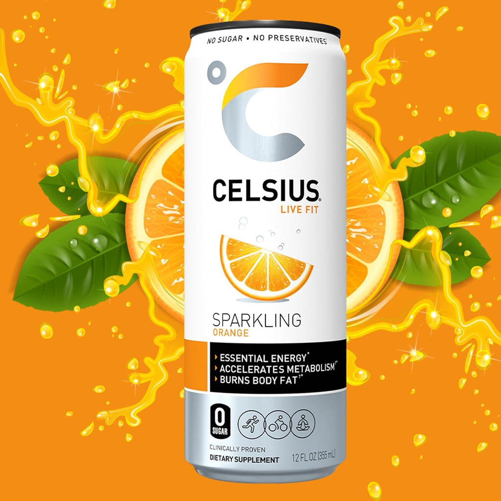 BEBIDA CELSIUS LIVE FIT SPARKLING ORANGE 355ML