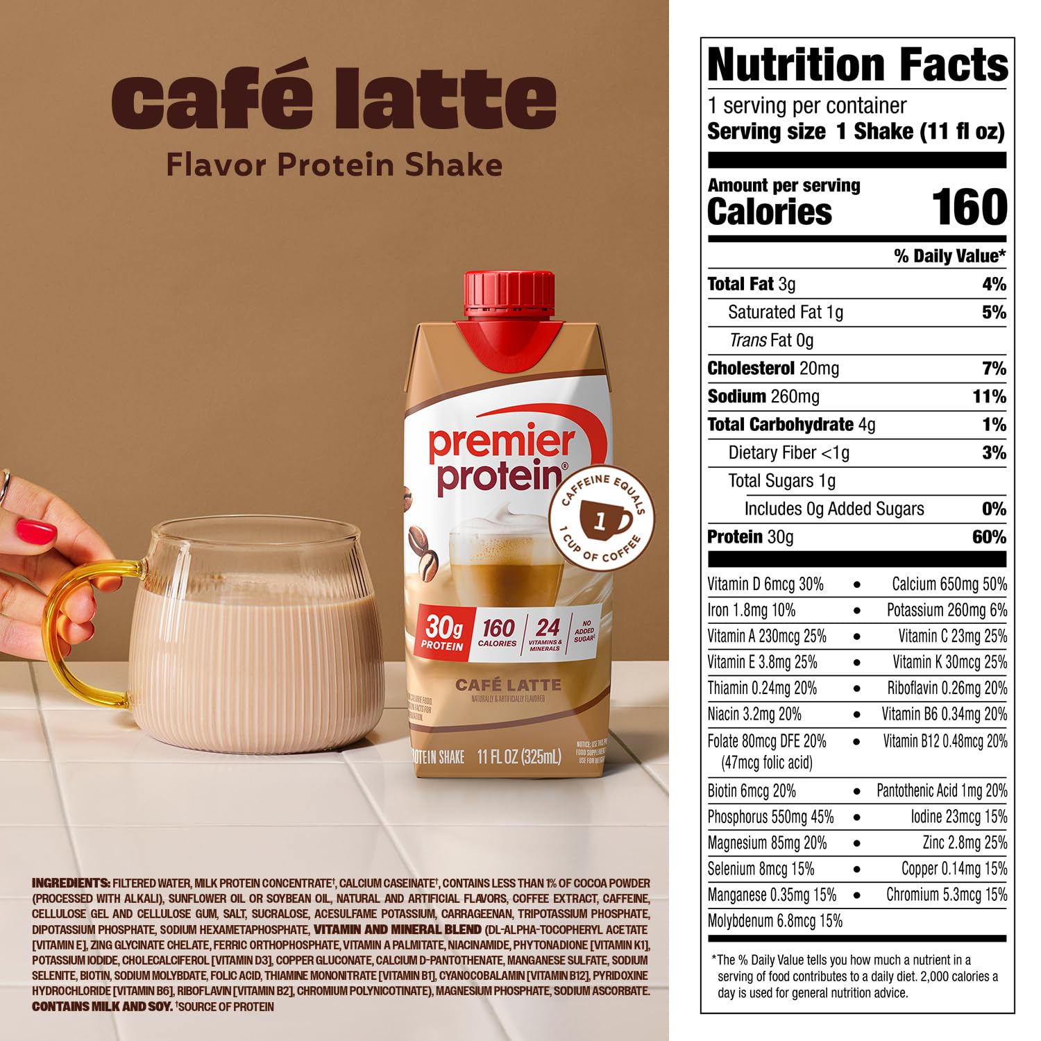 Premier Protein Shake -  Cafe Latte