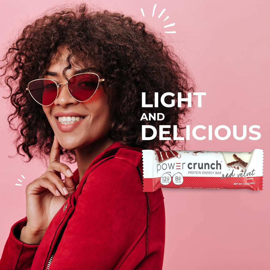 Barrita de Proteina Power Crunch Energy   Red velvet