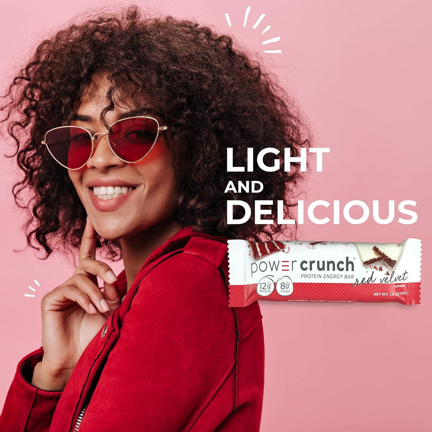 Barrita de Proteina Power Crunch Energy   Red velvet