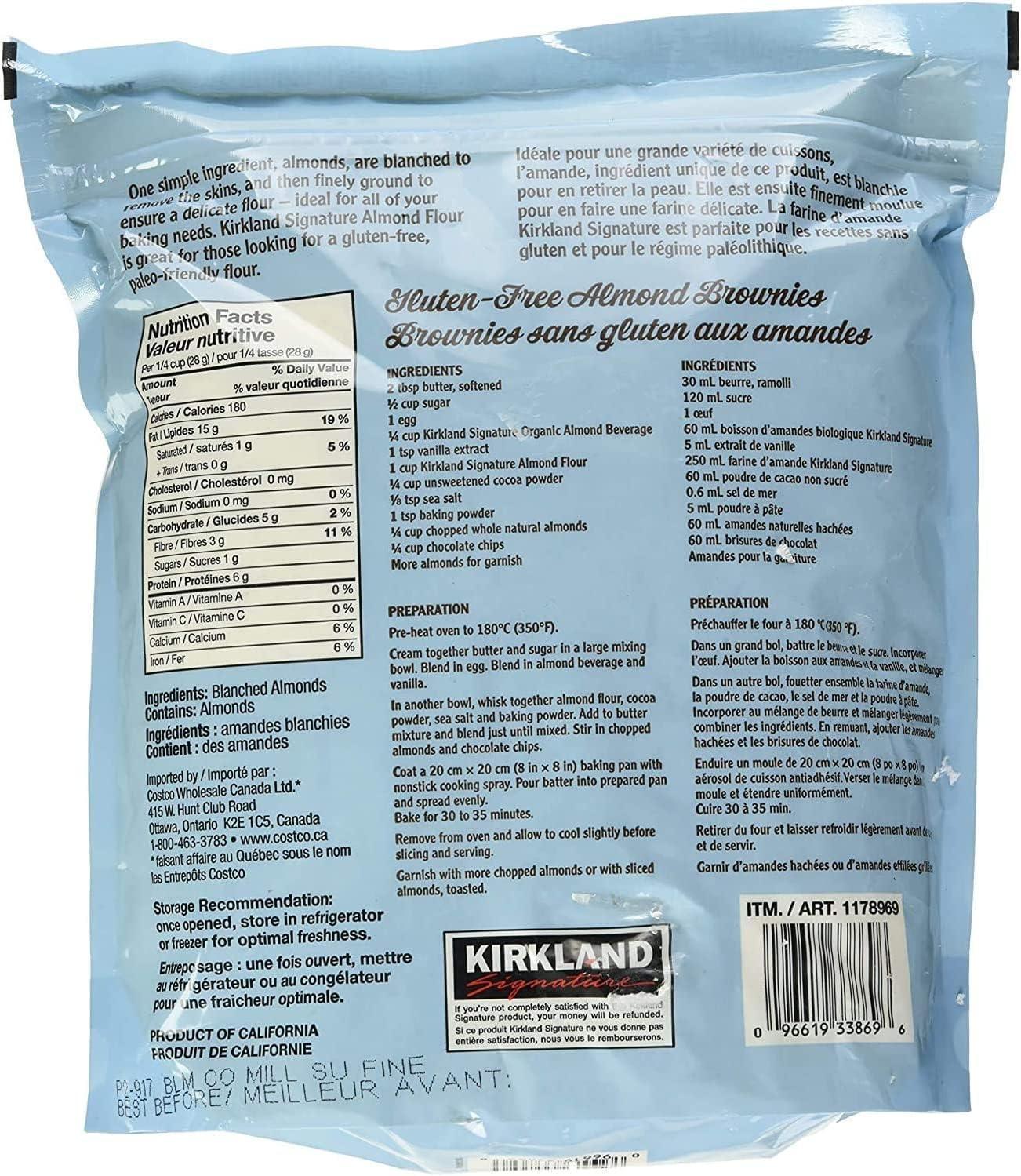 Harina de Almendras Kirkland 1,36 kg