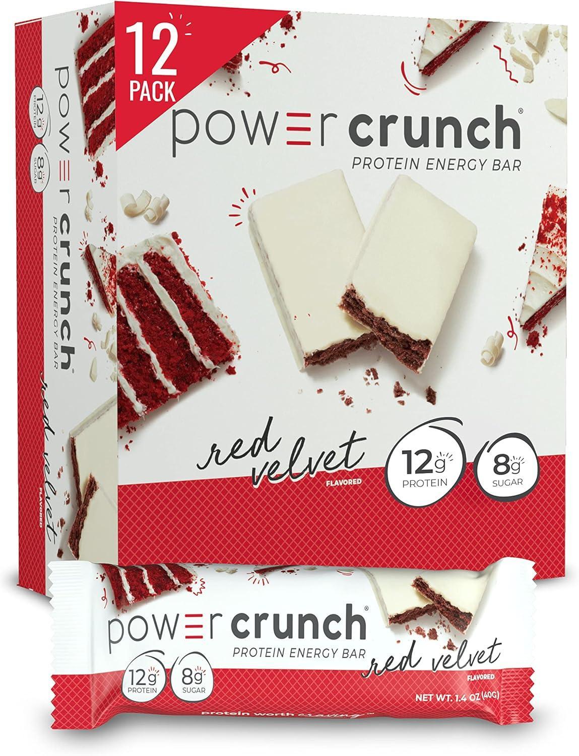 Barrita de Proteina Power Crunch Energy   Red velvet