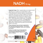 NOW NADH 10 mg Cellular Energy Production   60 Softgels