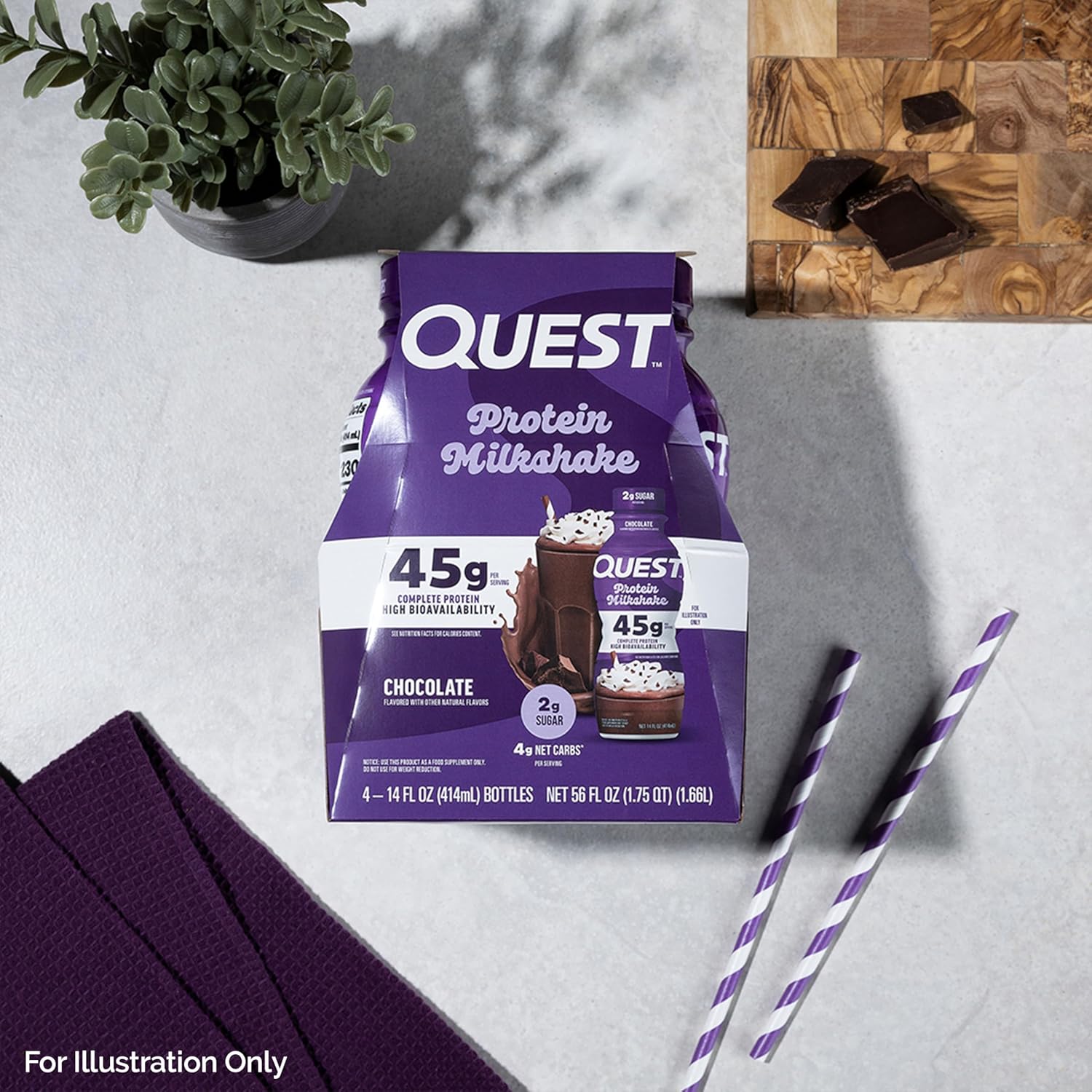 Quest Protein Milkshake 45 g Proteina   Chocolate
