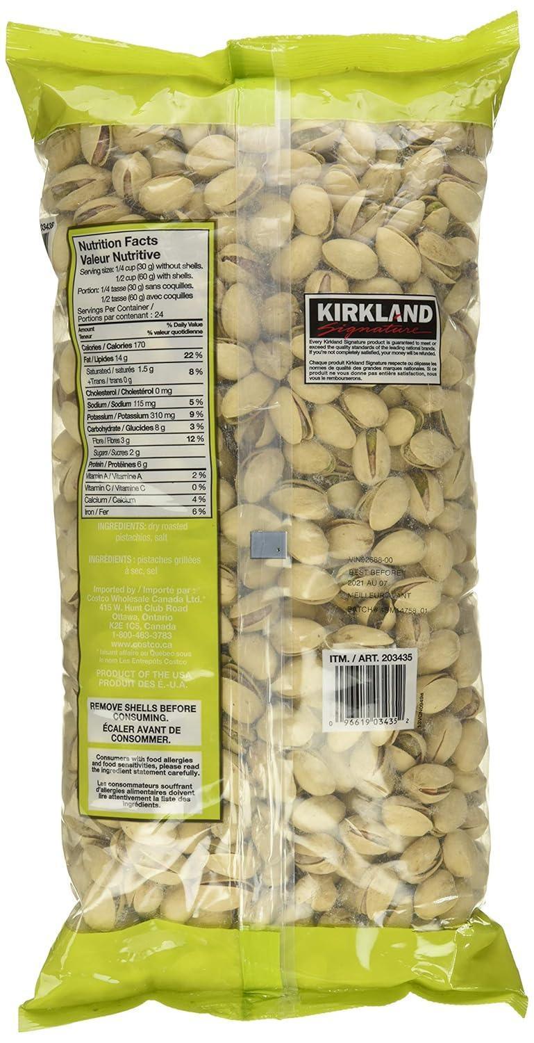 Pistacho Kirkland Roasted salt con Concha 1.36 kg